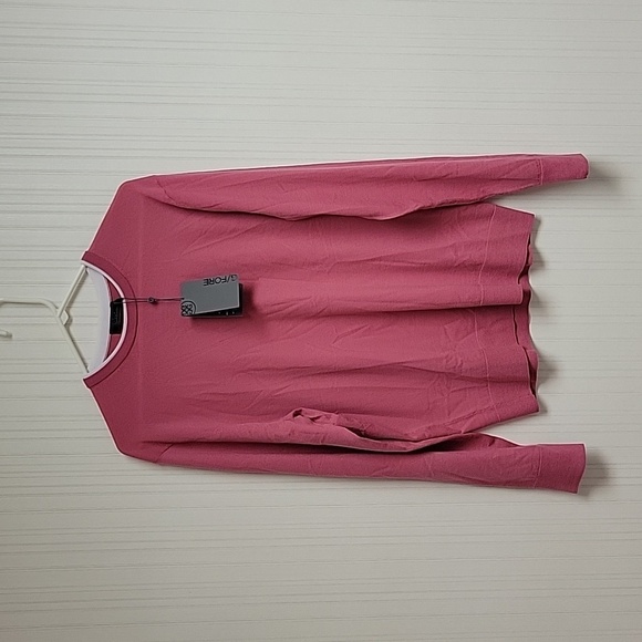 G/FORE long sleeve crew neck pink sweater men's large NWT golf